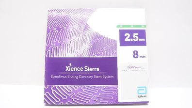 Abbott 1550250-08 Vascular XIENCE Sierra Coronary Stnt System 2.5mm x 8mm (x)